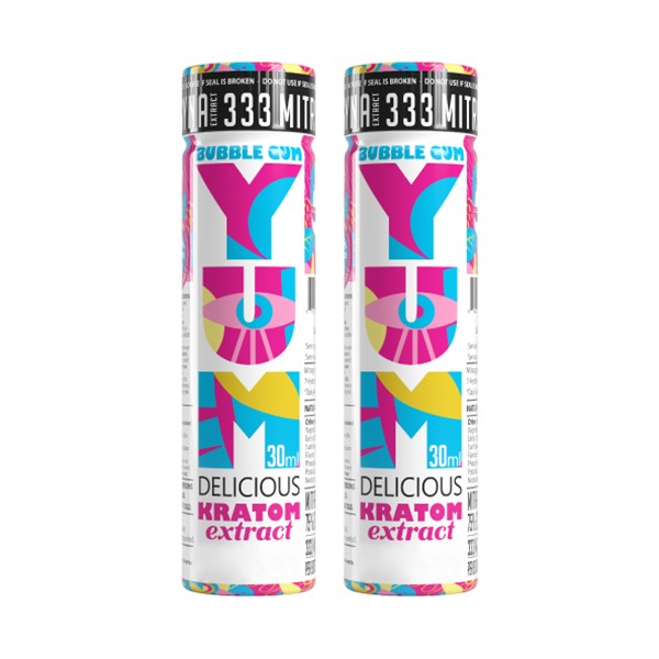 333 - TWINS YUM Delicious Kratom Extract - Bubble Gum 30ml