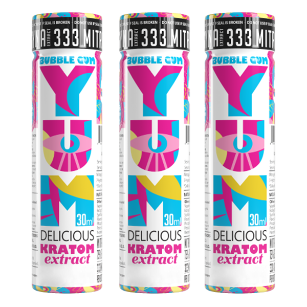Triple Play - YUM Delicious Kratom Extract - Bubble Gum 30ml